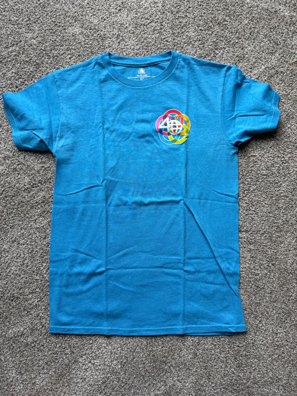 Disney EPCOT 40th Anniversary Turquoise Short-Sleeve Tee